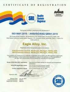 Eagle Alloy - ISO Certification