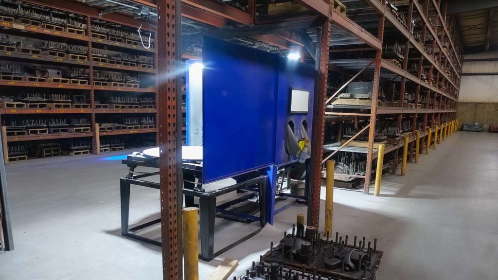 Shell molding: Tooling room with shell mold patterns