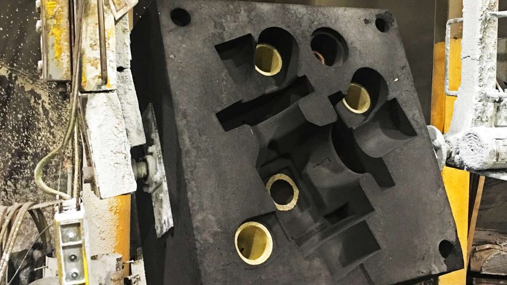 Airset molding: hardened half of airset mold