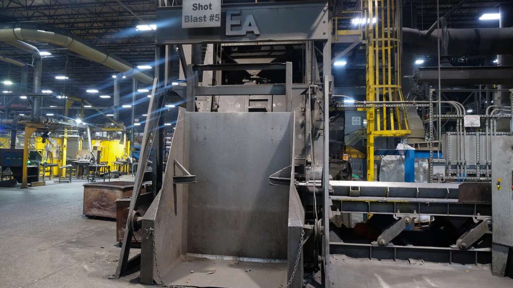 Finishing: blast machine